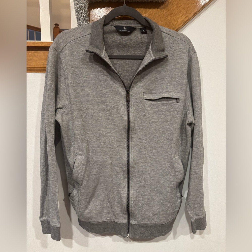 Hart Schaffner Marx Full Zip Sweater in grey - Men’s Medium